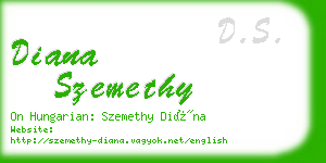 diana szemethy business card